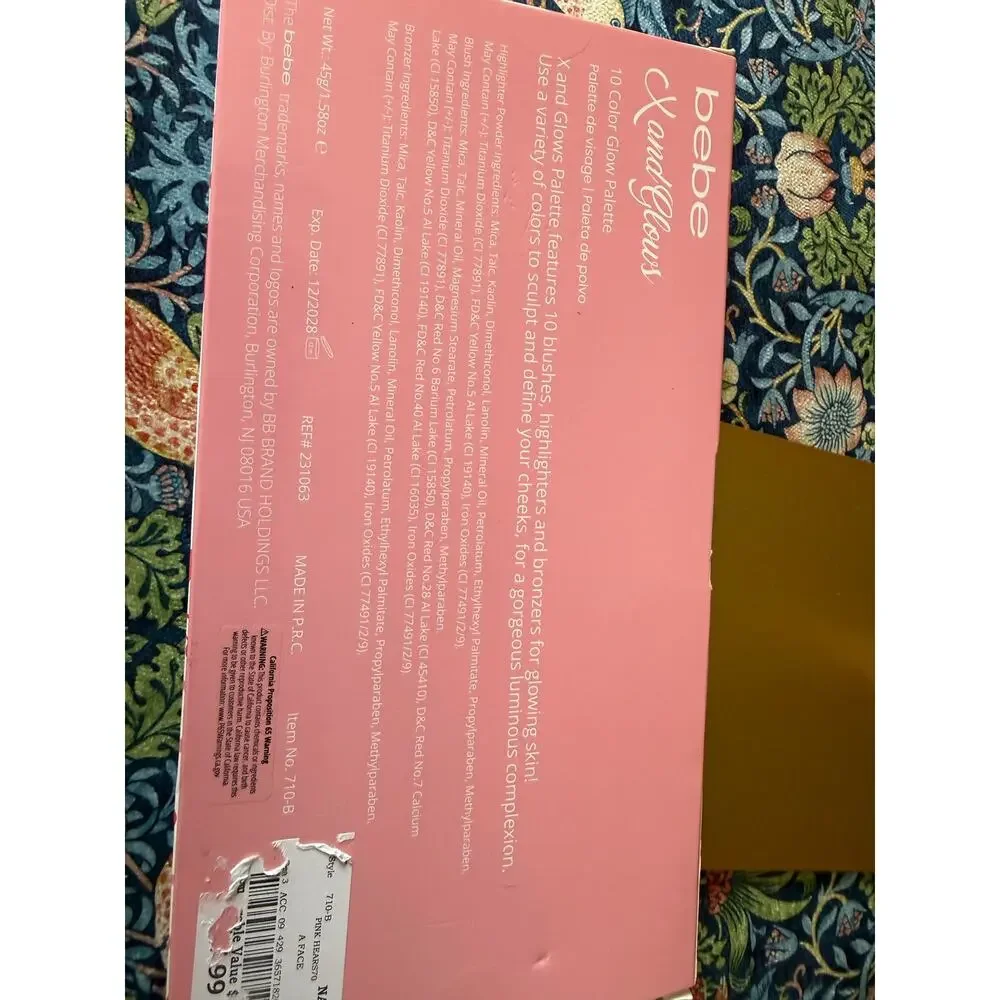 NWT bebe X and Glows 10 Color Glow Palette